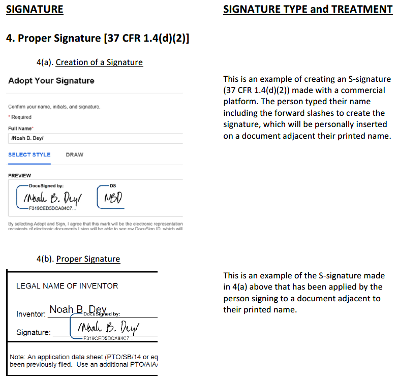 epo assignment electronic signature