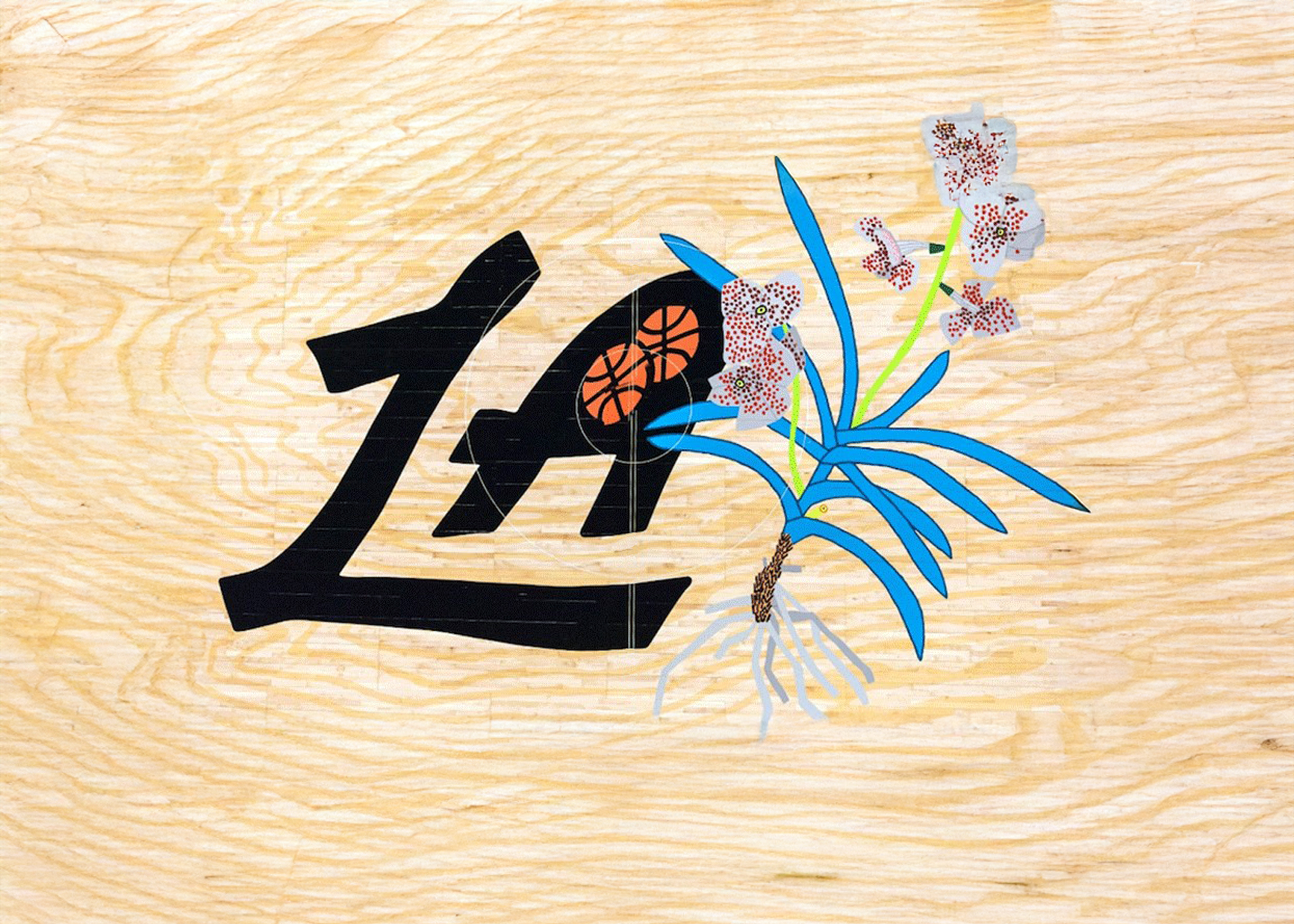 Artist Jonas Wood teams up with the LA Clippers basketball team