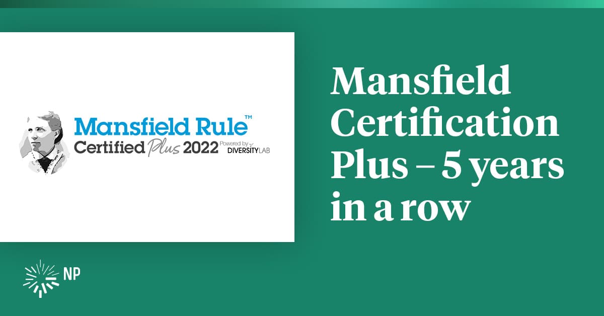 Nixon Peabody achieves Mansfield Certification Plus for fifth
