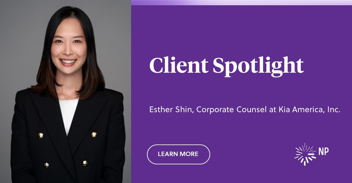 Esther Shin, Corporate Counsel at Kia America, Inc. Nixon Peabody LLP