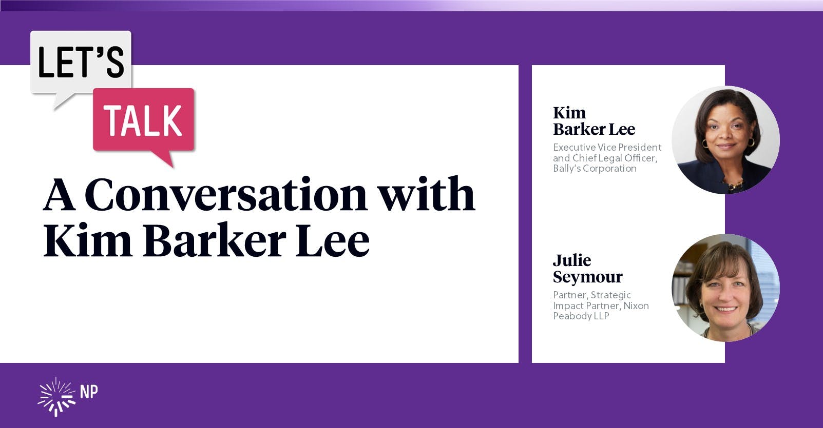 Let's Talk! A conversation with Kim Barker Lee
